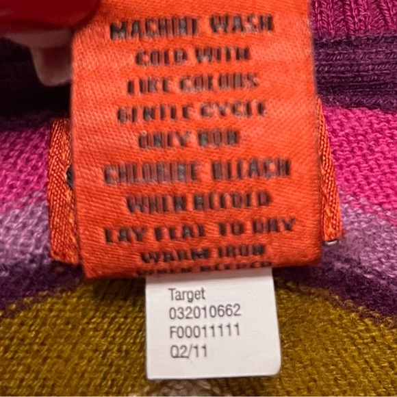 Missoni for Target Girls Chevron Cardigan Sweater Size Small Multicolor Zigzag - Picture 5 of 9